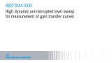 high dynamic uninterrupted level sweep