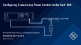 configuring closed-loop power control on the sma100b