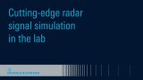 cutting-edge radar signal simulation in the lab