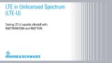 testing lte-u capable enodeb with r&s®smw200a and r&s®fsw