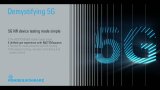 Demystifying 5G – Unified user experience with the R&S®CMsquares